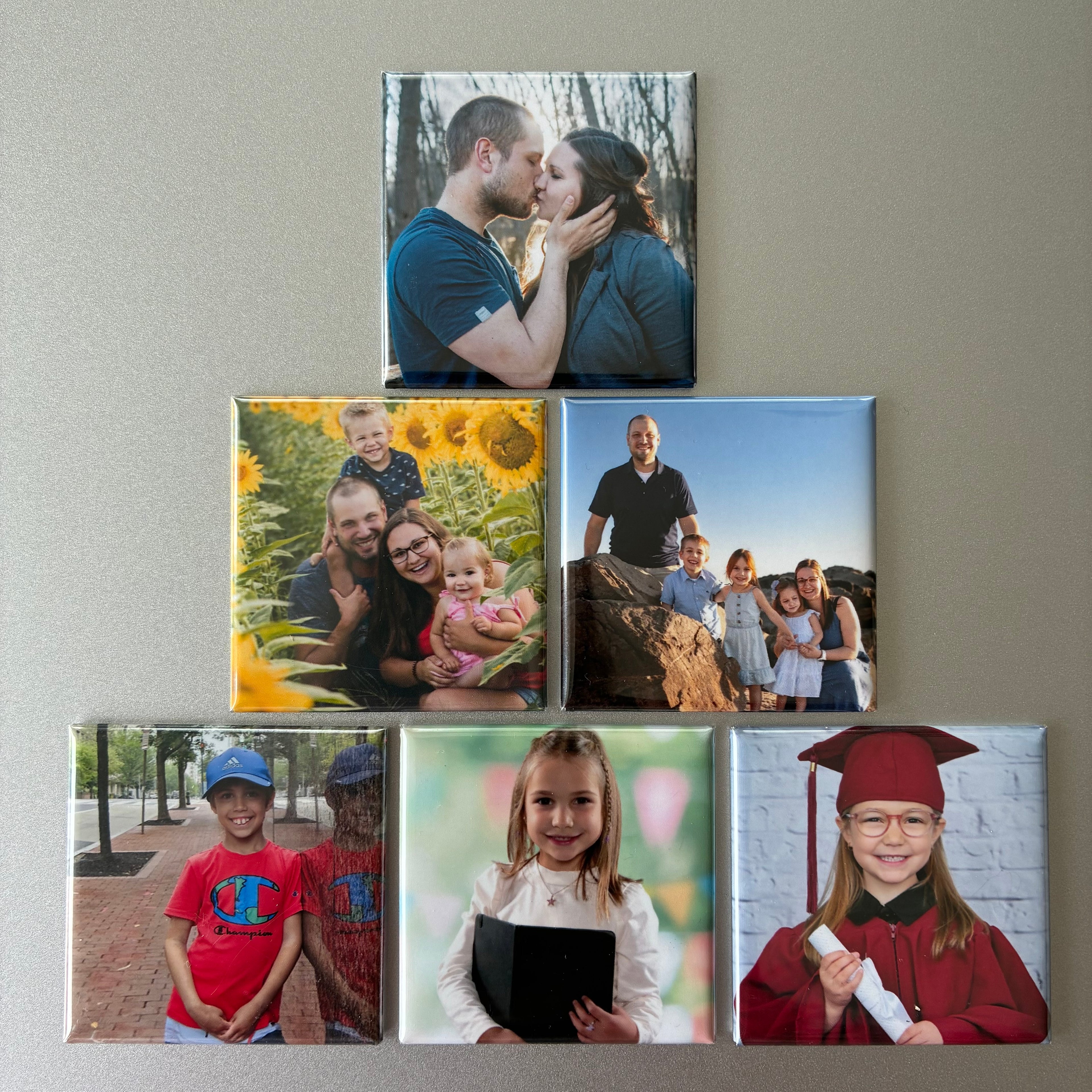 Aimants photo personnalisés – 2x2 pouces